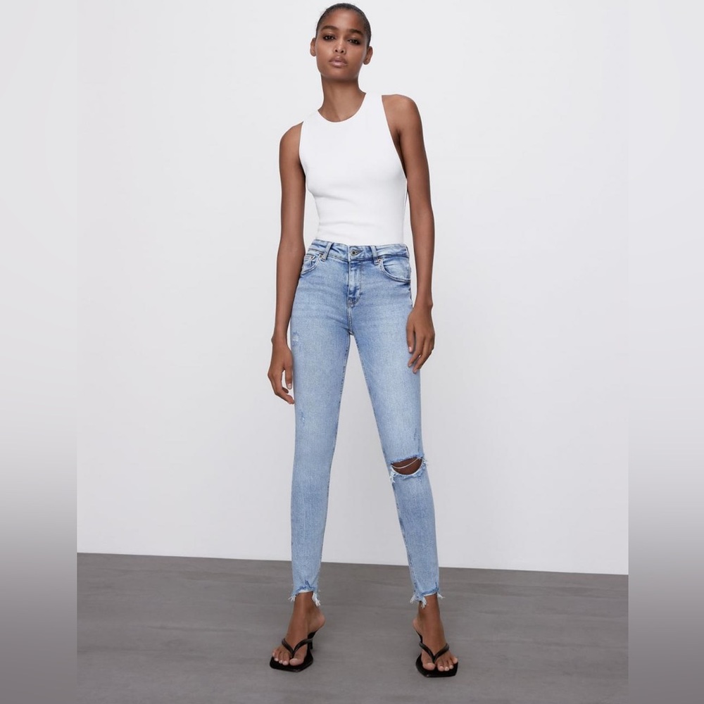 Womens Zara Premium Jeans | The ‘80s Skinny Jeans Blue